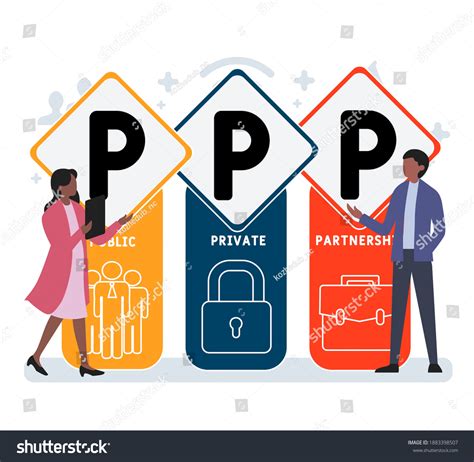 Ppp Public-private Partnership Acronym Business Concept Stock Vector ...