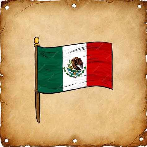 Festive Mexican Flag Drawing Images Perfect for National Celebrations ...