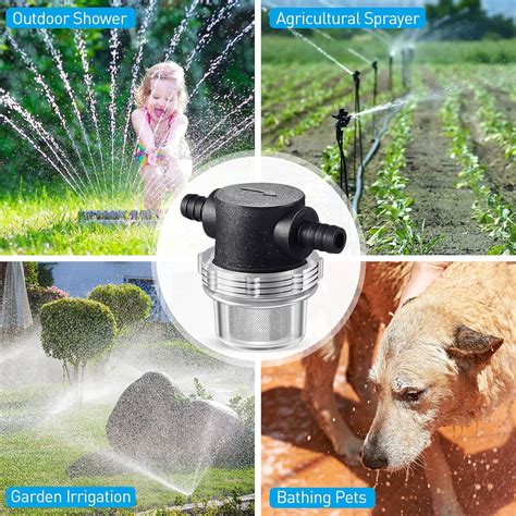 1/2 Inches Water Pump Strainer, Compatible with 3/8 Inches Hose Barb In ...