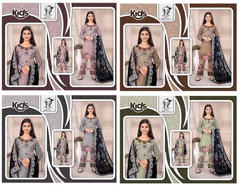 101 Naimat Fashion Studio Fox Georgette Girls Readymade Pant Suits ...