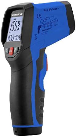 Metravi PRO 65 Max+ Non-contact Infrared Thermometer/Pyrometer with ...
