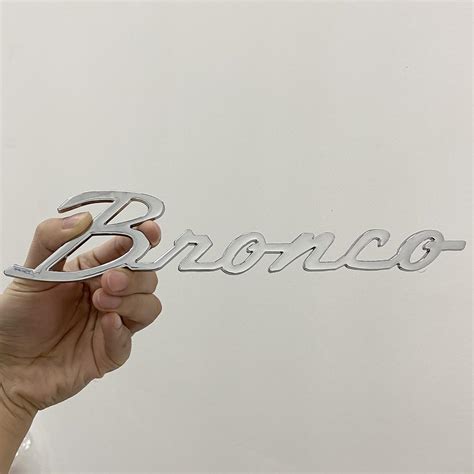Buy LINHAO 10inch x 1.9inch Bronco Tailgate Emblem, 2 Pack Bronco ...