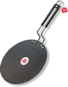 LAZYwindow Heavy Iron Tawa with Insulated Handle for Roti/Chapati ...