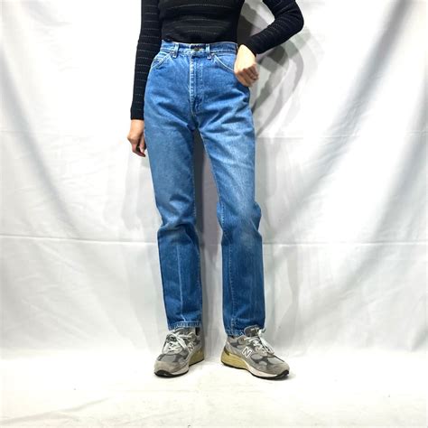 Made in USA Lee high waist tapered denim pants W26 | &Dorothy used ...