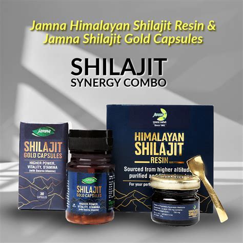 Shilajit Synergy Combo - Himalayan Shilajit Resin 20 gm and Shilajit G ...