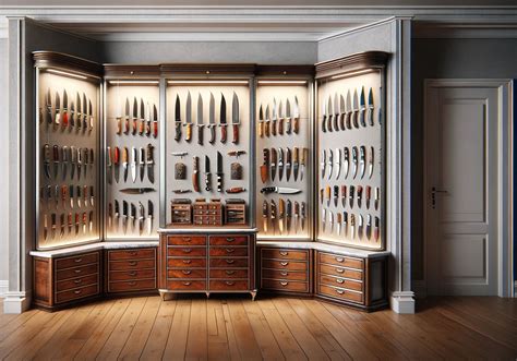 Large Knife Display Case for Knife Collection