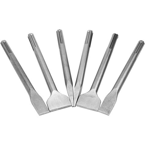 6 Pcs SDS Max Chisel Set Hammer Drill Chisel Set 3/4 inch Masonry ...