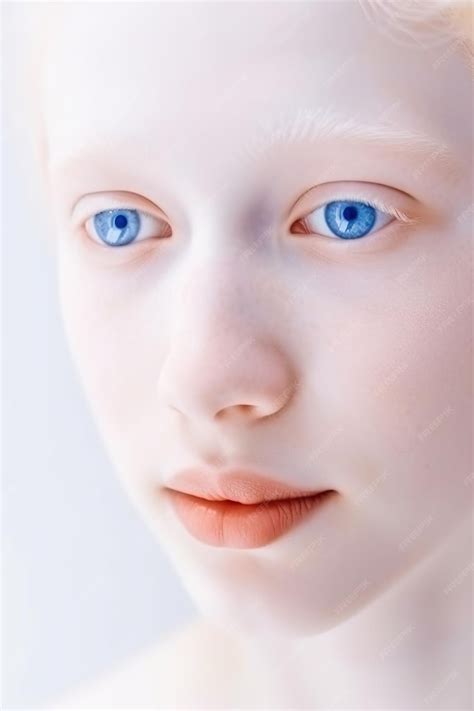 Premium Photo | Portrait of a person with albinism with very white skin ...