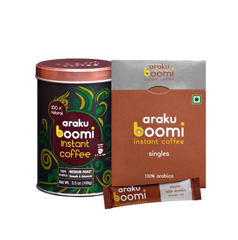 Araku Boomi Premium Instant Single Origin Coffee Powder Bundle 7 ...