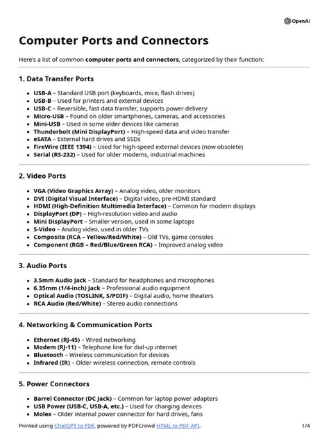 Computer Ports Explained 的图像结果