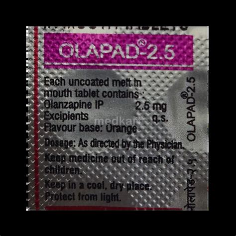 Buy Olapad 2.5mg Tablet 10s Online at Best Price | Medkart