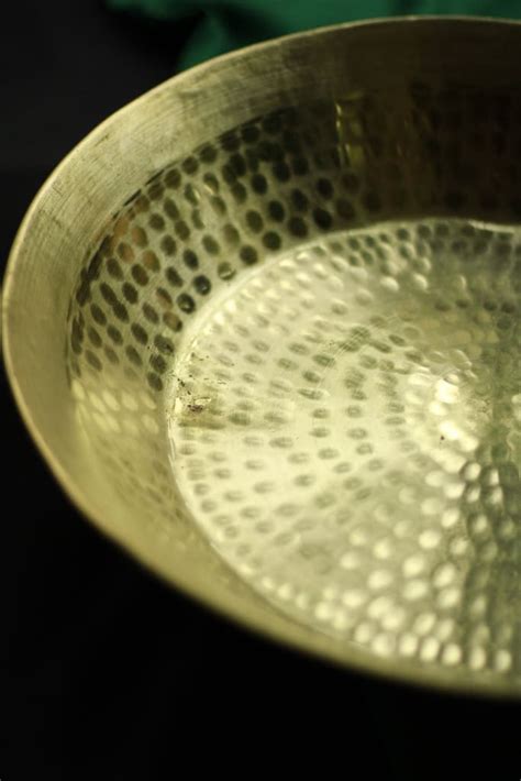 Handmade Brass Paraat | Pital Dough Kneading Platter | Kitchen Essenti ...