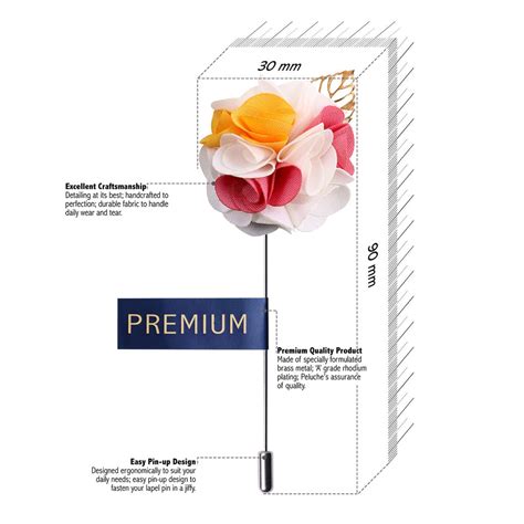 Buy Exotic Delight Pink And Yellow Brooch Online |Buy Lapel Pin Online ...