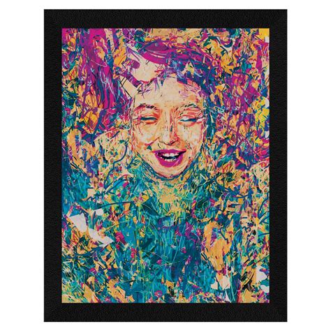 ArtX Paper Abstract Girl Face Wall Art, Multicolor, Modern, 10.0 X 13.0 ...