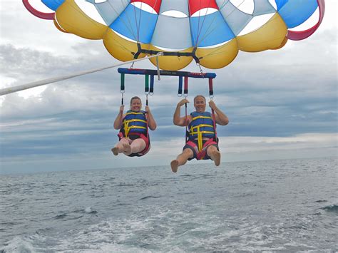 Parasailing along the beautiful beaches of Destin, Florida