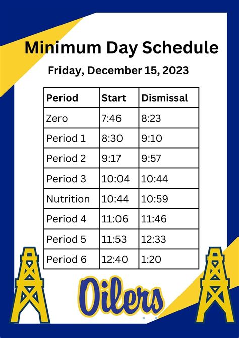 Bell Schedules - Our School - Montebello High School