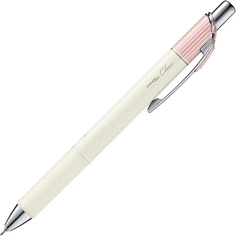 Pentel Ballpoint Pen, Gel Ink, EnerGel Clena 0.4mm, Classical Pink Bod ...