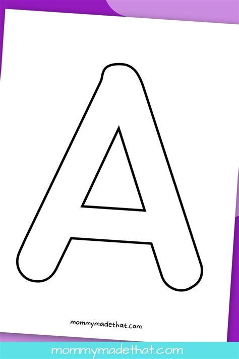 Printable Letter A (Grab the Free Template!)