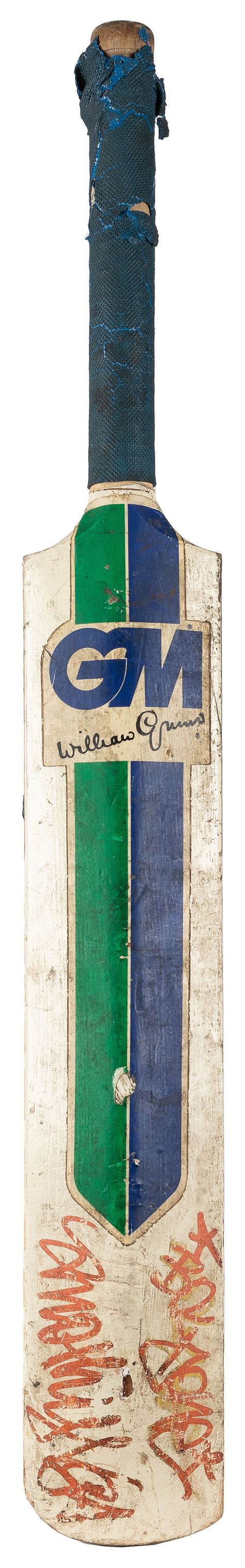 Lot Detail - [CBGB & OMFUG CLUB]. Cricket Bat with Original Artwork Pres...