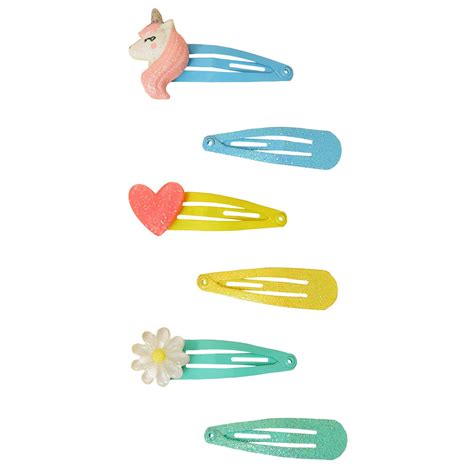 Buy Set of 6 Unicorn Hair Clic Clacs Online - Accessorize India