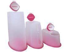 Buy Tupperware Premium Plastic Canister Set, 3-Pieces, Multicolour ...