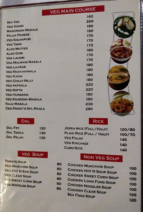 Menu at Reddy's Biryani Zone, Pune, S