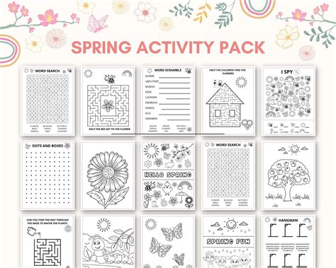 Image result for Spring Activity Pages
