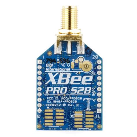 XBee Pro Module - ZB Series 2SC - 63mW with Wire Antenna - XBP24CZ7WIT ...