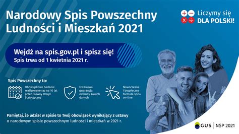 W dniu 1 kwietnia 2021 r., w całej Polsce, rozpocznie się Narodowy Spis ...
