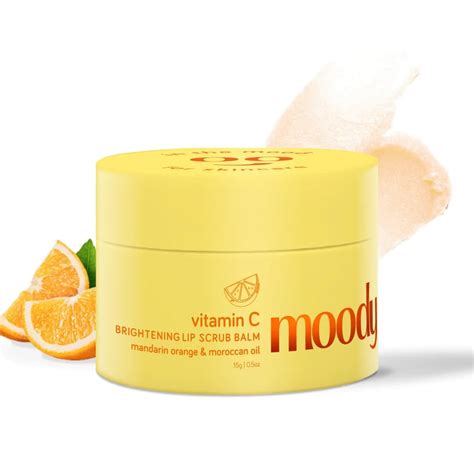Moody Vitamin C Lip Scrub Balm - 85% Reduction in Dark Lips ...
