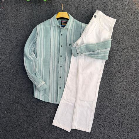 2 in 1 combo MFW waffle jute Shirts and plain mom fit jeans @600 only ...