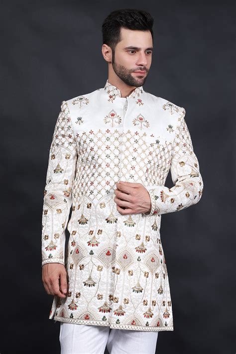 Buy WINTAGE Men's Cotton Silk Cream Blazer : Cream