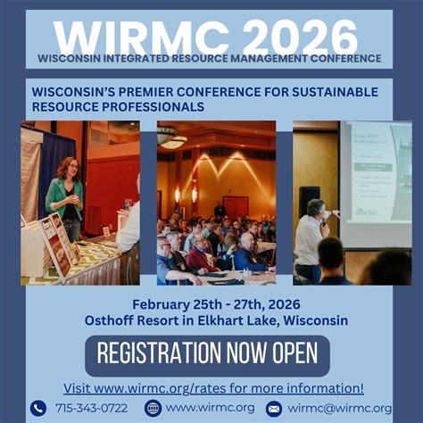 Wisconsin Integrated Resource Management Conference (WIRMC) 2026 ...