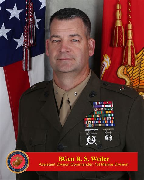Brigadier General Robert S. Weiler > 1st Marine Division > Biography