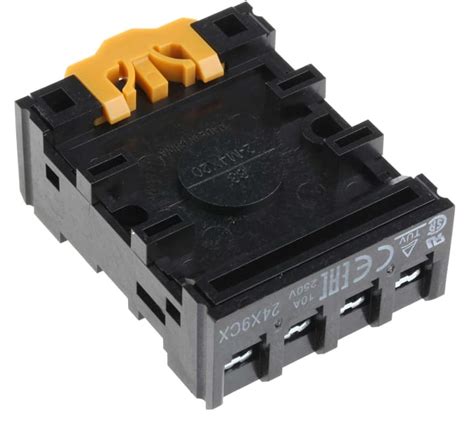 PF083A-E Omron | Omron MKS 8 Pin 250V ac DIN Rail Relay Socket, for use ...