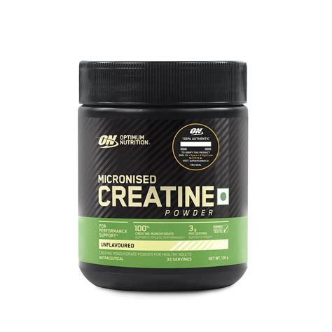 Optimum Nutrition (ON) Micronized Creatine Powder - 100 Gram, 33 Serves ...