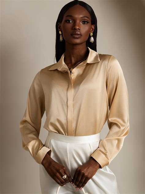 19 Momme Silk Long-Sleeve Shirt – Luxe Basics - SILKSILKY