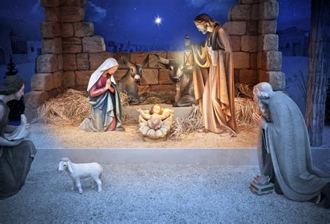 7x5ft Christmas Manger Scene Backdrop Religious Bethlehem Star Night ...