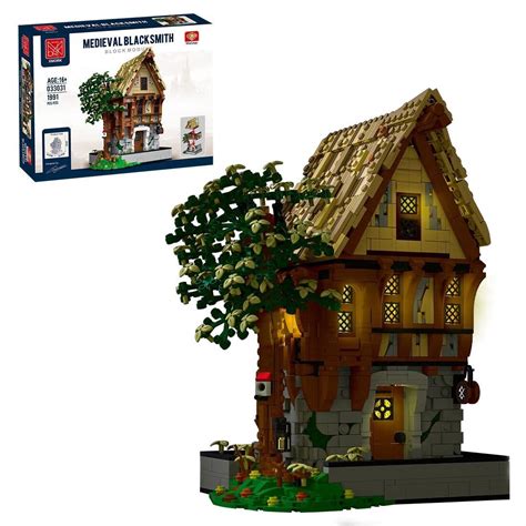 Newcomer Medieval Blacksimith Building Kit with Lights, MOC-117629 ...