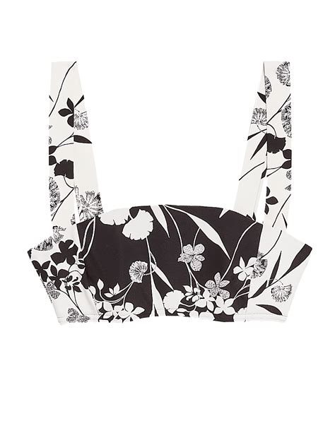 Buy Floral Square Neck Bikini Top at Marks & Spencer