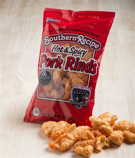 Rudolph Foods. Southern Recipe Hot & Spicy Pork Rinds - 03