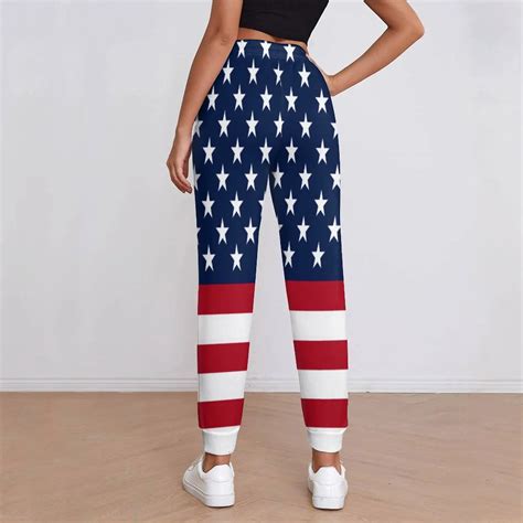 American Flag Pants Women
