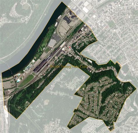 Map of West Homestead borough - Thong Thai Real