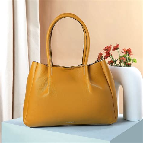 Buy Yellow Soft Shoulder Bag Online