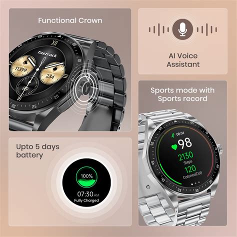 Buy Online Fastrack Radiant FX1 Luxury Metal Smartwatch with 3.6 cm ...