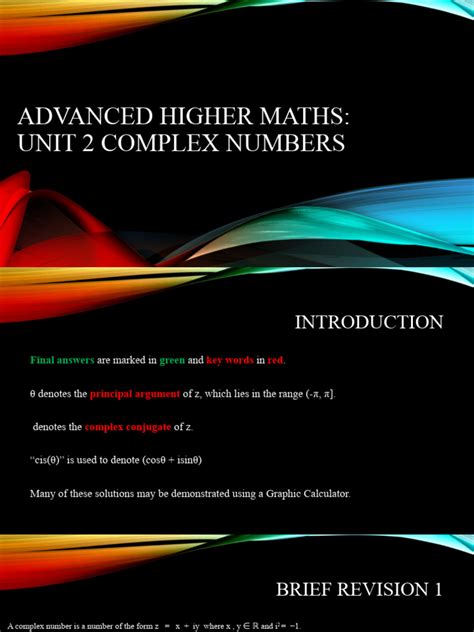 Advanced Higher Maths Nth Root Complex Numbers 的图像结果