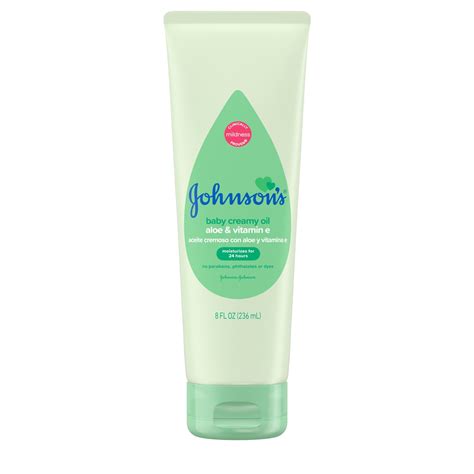 Johnson's Baby Creamy Oil Lotion with Aloe & Vitamin E, 8 oz - Walmart.com