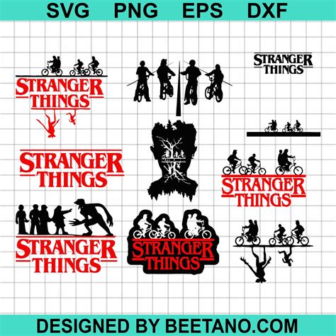 Stranger Things bundle SVG, Stranger Things SVG cut file for cricut silhouette | Stranger things ...