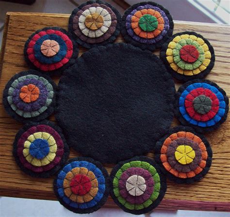 Image result for Wool Penny Rug Pattern Scallop