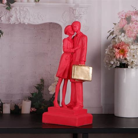 Buy Soulmate Couple Showpiece - Pink Online in India | Vaaree